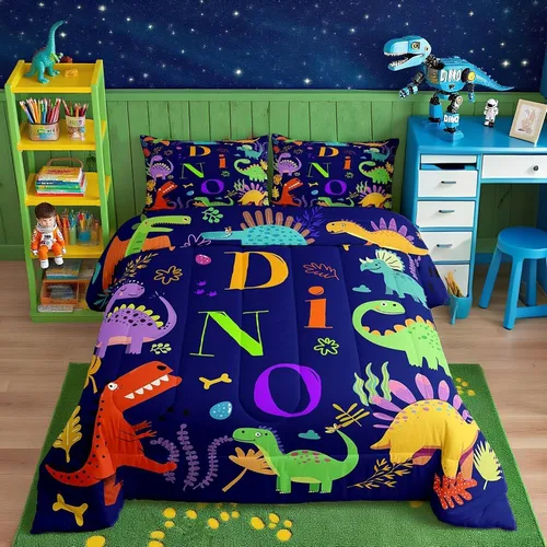 Vista 62 de Juego de ropa de cama Happy Camping de Homewish, tamaño individual, con diseño de osos cazadores y pinos, para niños, hombres, adultos, decoración