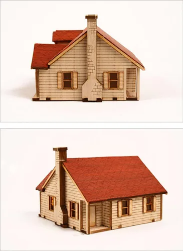 Vista 4 de DESKTOP - Kit modelo de madera Western House 2 por Young Modeler