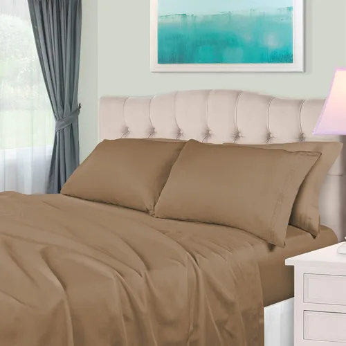 Vista 41 de BLUENILEMILLS Juego de ropa de cama ultrasuave de algodón egipcio de fibra larga, 650 hilos, lujoso, elegante, tejido de satén suave, 1 sábana