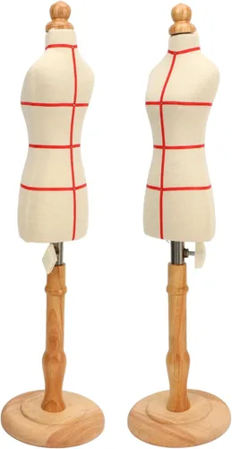 Vista 4 de Acouto Maniquí Cuerpo Stand Mujer Vestido Forma Profesional Sastre Mujer Vestido Forma Flexible Costura Vestido Femenino Forma Maniquí (Azul)