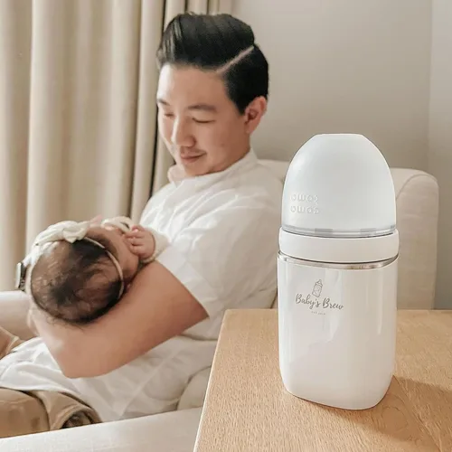 Vista 7 de Baby'S Brew Calentador de biberones portátil con adaptador XL, calentador de biberones inalámbrico para leche materna y fórmula, recargable, a
