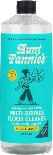 Vista 13 de Aunt Fannie's Limpiador de pisos ultra concentrado con vinagre, solución multisuperficie para trapear, hace 16 galones, aroma a eucalipto, 32 onzas