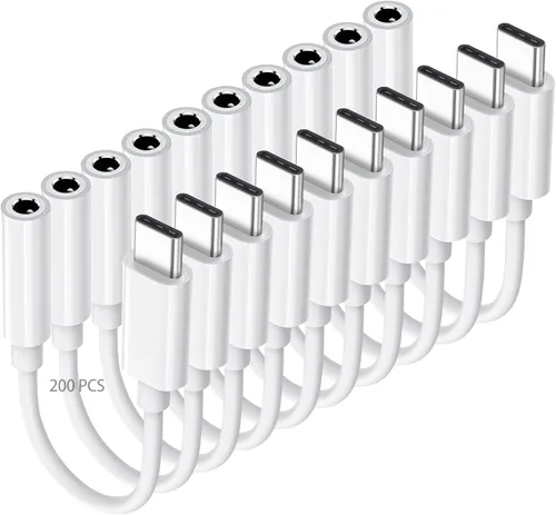 Vista 14 de Adaptador USB C a conector de auriculares de 0.138 in para iPhone 16/16 Pro/15/15 Pro/Pro Max/Plus, cable auxiliar tipo C compatible con iPad