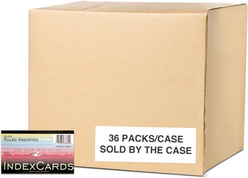 Vista 17 de Roaring Spring Fichas de índice de 4 x 6 pulgadas, caja a granel de 36 paquetes de 100 cada uno, papel de índice blanco liso 100#, rayado