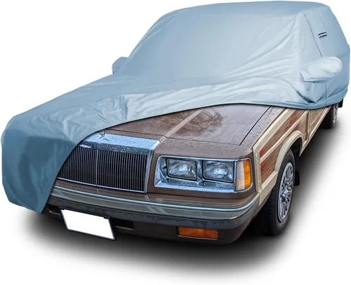 Vista 81 de iCarCover Funda de automóvil personalizada Premium para Chrysler Imperial 1957-1975, resistente, impermeable, para todo tipo de clima, lluvia Negro