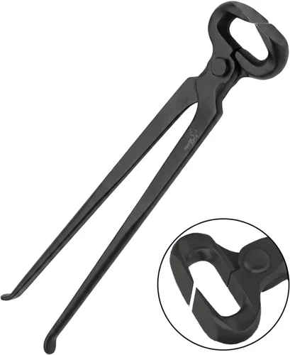 Vista 2 de Pezuña Nipper 15" vanadio Acero Herramienta Farrier en negro forjado Track Veterinaria