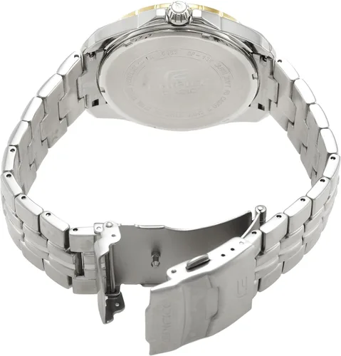 Vista 2 de Casio Ef-131D-1A9vudf Edifice Reloj de pulsera de acero plateado con esfera negra para hombre