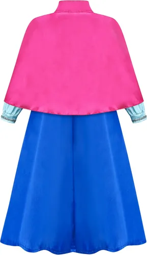 Vista 3 de GZ-LAOPAITOPU Anna Princess Dress for Girls Snow Party Dress Cosplay Halloween Christmas Birthday Party Dress Up 2-10Y