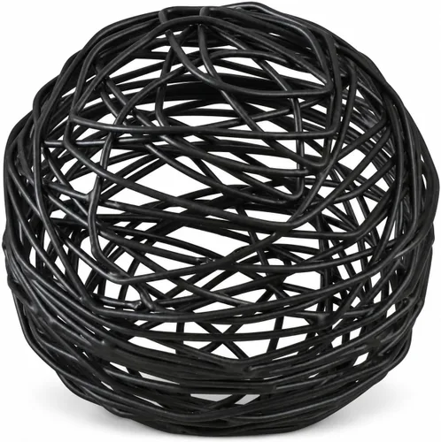 Vista 7 de CLEENTABLE Bolas decorativas de metal negro, juego de 3, orbes de relleno