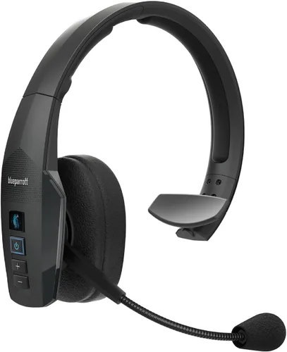 Vista 8 de Auriculares BlueParrott B250-XTS Mono Bluetooth Inalámbricos con 91% de Cancelación de Ruido, Audífonos Trucker Sobre la Cabeza con Micrófono
