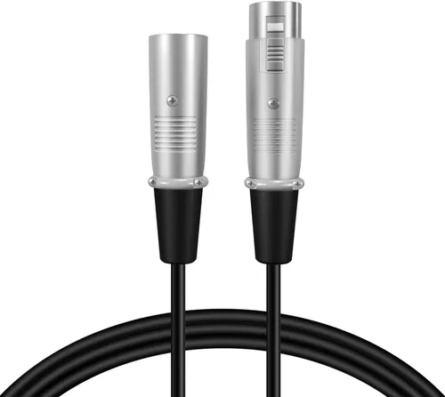 Vista 6 de TNP XLR - Cable de micrófono XLR de 3 pines macho a hembra, conector de audio de cable de micrófono equilibrado, convertidor de adaptador