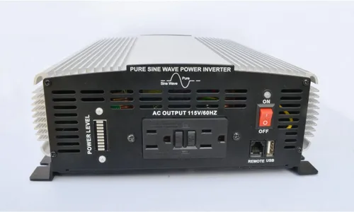 Vista 2 de PowerMax Inversor de onda sinusoidal pura de 2000 vatios de 12 V CC a 120 Vac - Salida de CA cortocircuito y protección de temperatura que se