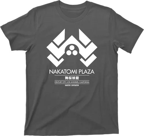 Vista 2 de Die Hard Nakatomi Plaza T Shirt John McClane Hans Gruber Christmas Movie Tee