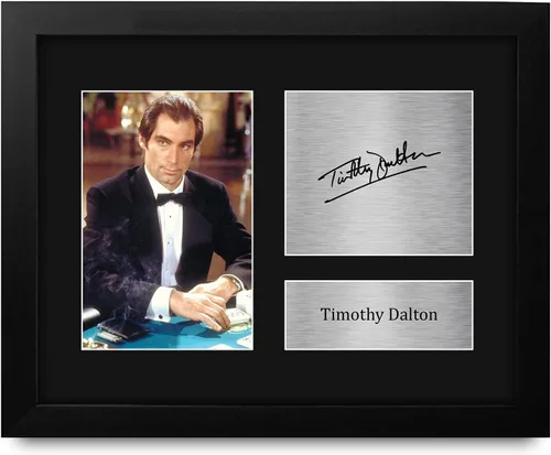Vista 8 de HWC Trading USL Timothy Dalton Gifts - Autografía impresa para fanáticos de recuerdos de películas, tamaño carta de EE. UU