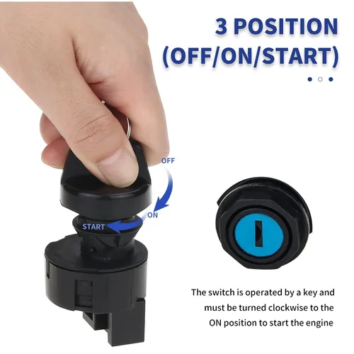 Vista 5 de Interruptor de llave de encendido para Polaris Ranger/RZR/Sportsman 2001-2018 170 300 325 400 425 450 500 550 570 600 700 800 850 900 1000 4 XP X2