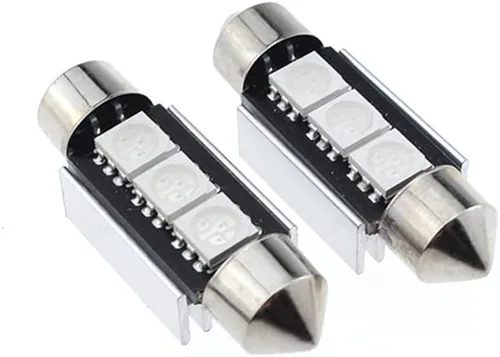 Vista 3 de Bombillas LED Festoon 6411 6418 C5W de 9 a 30 V extremadamente brillantes, sin errores, 1.5 pulgadas, 1.417 in para luces de cúpula de mapa