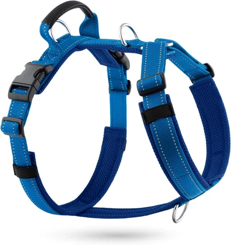 Vista 10 de Arnés Anti-Tirones para Perros con Asa, Malla Suave Acolchada Ajustable para Perros Pequeños, Medianos y Grandes Arnés Reflectante de Paseo Fácil