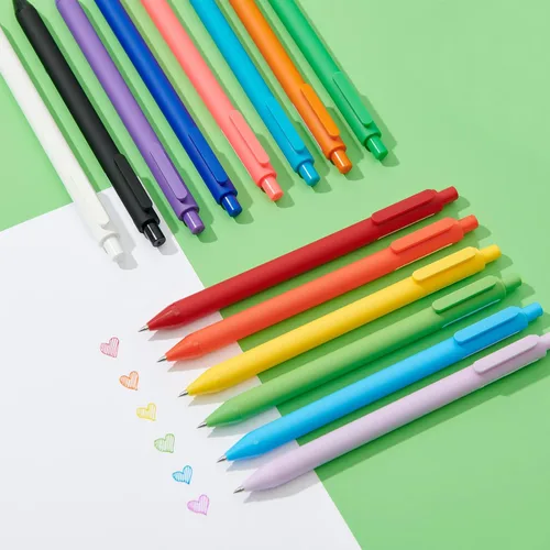 Vista 6 de Kaco PURE - Bolígrafos de gel de colores surtidos, 20 piezas, 0.7 mm, punta media, bonitos artículos de papelería estéticos para tomar notas y hacer