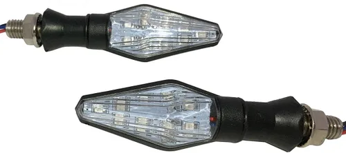 Vista 2 de Black Sequential Lamp Turn Signals Lights LED Turn Signals Blinkers Indicators Compatible for 2015 Kawasaki Ninja H2R