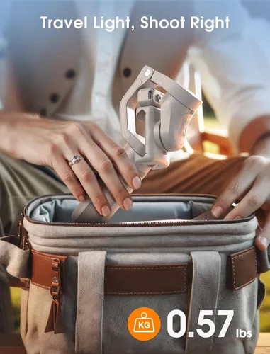 Vista 6 de hohem iSteady XE - Estabilizador de cardán para teléfono inteligente, cardán de teléfono de 3 ejes 2023, estabilizador plegable ultraligero