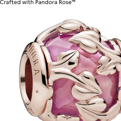 Vista 3 de PANDORA Joyería decorativa con diseño de hojas y rosas Metal Zafiro
