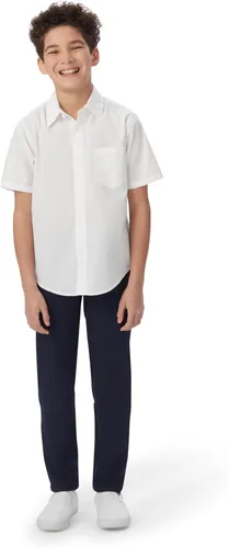 Vista 3 de French Toast Niños Pequeños S/S Camisa abotonada 2-Blanco