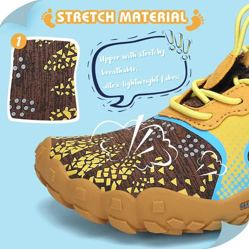 Vista 2 de SAGUARO Zapatos de agua minimalistas para niños y niñas zapatos descalzos ligeros para senderismo atléticos al aire libre secado rápido para caminar