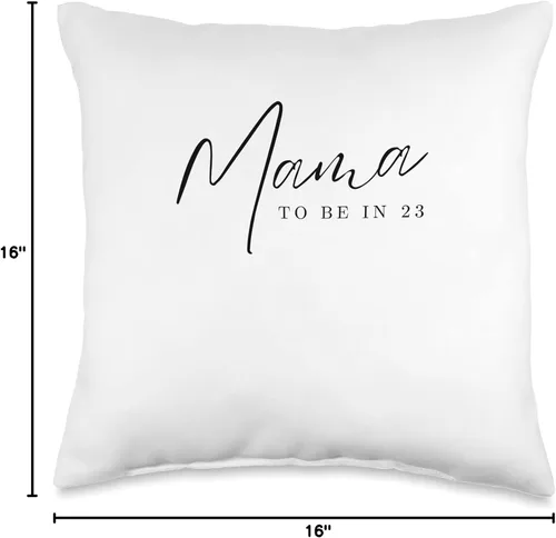 Vista 4 de Mama To Be 2023 Promoted To Mommy Mothers Day 2023 RK - Almohada para regalar a nuevas madres, camisas y accesorios 2023, 16 x 16 pulgadas
