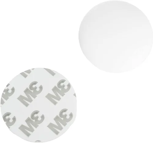 Vista 6 de Protectores de pared de 1.57 pulgadas de diámetro, autoadhesivos, para manija de puerta, tope de silicona, color marrón, 1 unidad