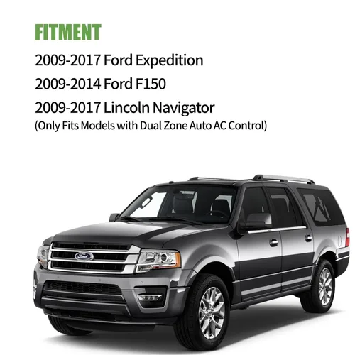 Vista 3 de Módulo de control del ventilador HVAC, resistor del motor del ventilador compatible con Ford Expedition 2009-2017, Ford F-150 2009-2014, Lincoln