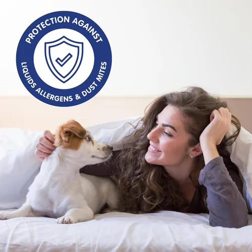 Vista 8 de Classic Brands. Defend-A-bed protector de colchón impermeable, Poliéster, Blanco, gemelo