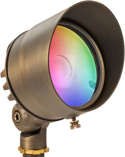 Vista 7 de VOLT G4 Infiniti - Foco LED de latón fundido de 12 V (bronce) para exteriores, 500 lúmenes, 2700 K, blanco cálido para iluminación de paisaje