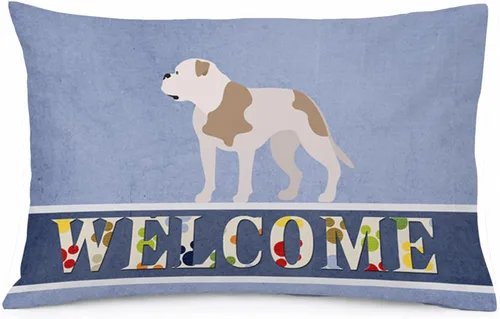 Vista 132 de Caroline's Treasures BB8334PILLOWCASE AIDI Atlas Mountain Dog - Funda de almohada estándar, color azul, ligera, súper suave, de fácil cuidado