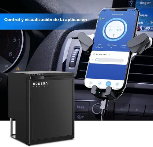 Vista 3 de BODEGA BODEGACOOLER Refrigerador de 12 Voltios, Refrigerador de RV con Control por APP, 65L (2.3 pies cúbicos) Refrigerador Congelador para RV