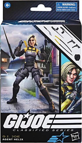 Vista 2 de G.I. Joe Classified Series Agent Helix, figura de acción coleccionable, 104, figuras de acción de 6 pulgadas para niños y niñas, con 8 piezas