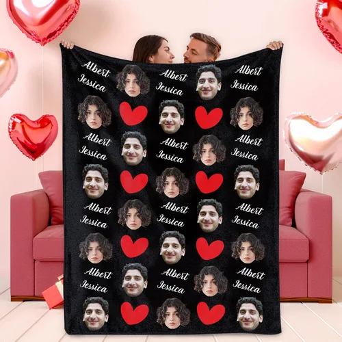 Vista 21 de Manta personalizada con fotos, texto, regalos personalizados para parejas, mantas con mis propias fotos, mantas con fotos personalizadas para niños