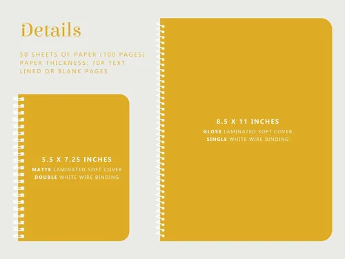 Vista 6 de Cuaderno personalizado de ramas de olivo, libro de tapa blanda en espiral forrado o sin forro, diario de corona de vegetación con nombre, cuaderno