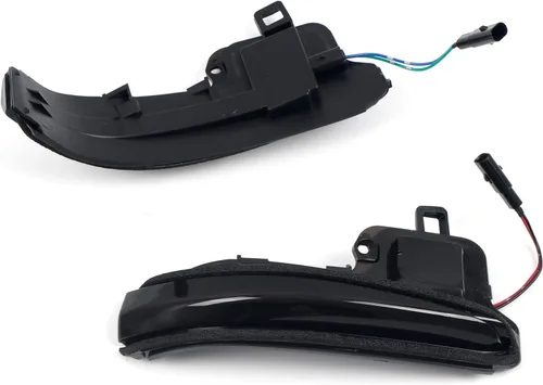 Vista 2 de HIGH FLYING - Accesorios para auto: espejos laterales LED, luces de señal de giro dinámicas y secuenciales con apagón, tira indicadora, 2 piezas/par