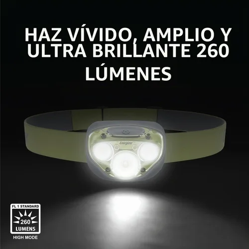 Vista 6 de Energizer Vision HD+ - Linterna frontal LED y funda para linterna, resistente al agua, con funda para linterna colgante, luz para exteriores