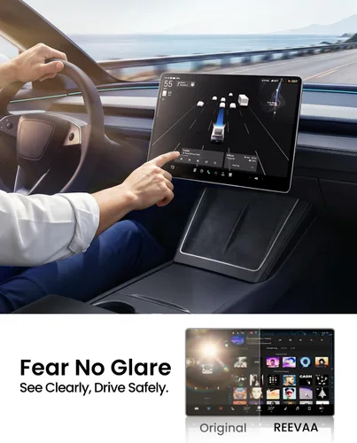 Vista 3 de REEVAA - Protector de pantalla frontal para Tesla modelo Y/3 estándar
