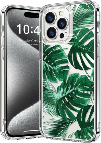 Vista 46 de bicol - Funda protectora a prueba de golpes para iPhone 15 Plus, funda delgada de acrílico transparente y diseños modernos para niña y mujer, 6.7
