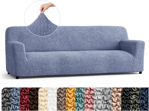 Vista 31 de PAULATO BY GA.I.CO. Funda para Silla - Funda para Sillón - Funda para Sillón - Funda de Tela Suave - Protector de Muebles Elegante de Ajuste Ceniza