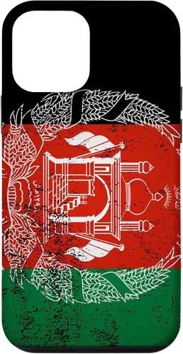 Vista 15 de iPhone 11 Pro Max Grunge bandera de Afganistán Vintage South Asia Pashto Dari estuche de regalo