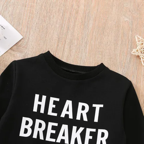 Vista 39 de Traje de San Valentín para bebé, niña, niño, traje de San Valentín, sudadera de manga larga con estampado de corazón