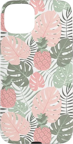Vista 9 de Tropical Hawaiian Pineapple Pink Sage Colors Pattern Case for iPhone 17