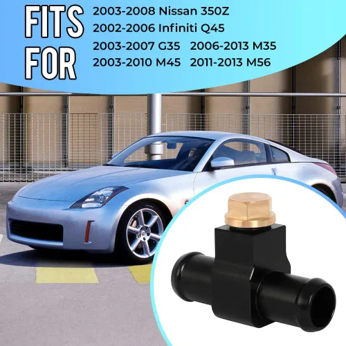 Vista 4 de MOTOQUEEN Reemplazo para 92500-AR000 y 92500-JK20A Conector de manguera jaspeado para Nissan Z33 350z Z34 370z Infiniti G35 G37 Puerto de purga