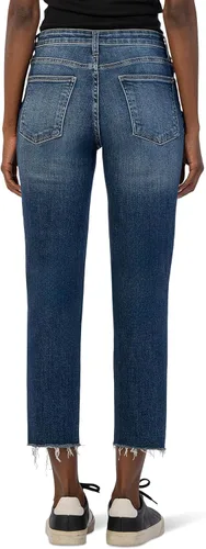 Vista 2 de KUT from the Kloth Rachael de talle alto Fab Ab Mom Raw Hem para mujer en Explore
