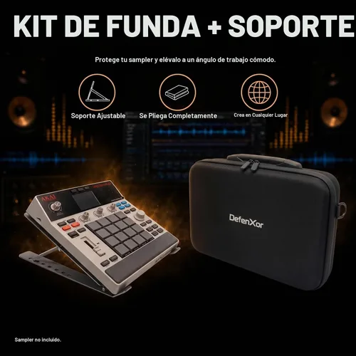 Vista 5 de MPC Sample Case para Akai Professional, carcasa rígida con Gris
