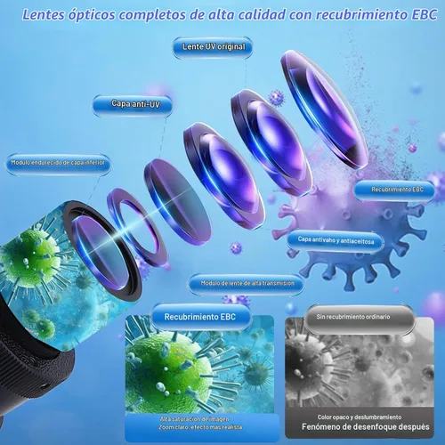 Vista 4 de Microscopio Trinocular Compuesto, aumento 40X-5000X, microscopio profesional de grado de investigación con cámara USB y plataforma mecánica