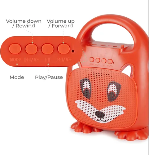Vista 3 de Singimals - Altavoz de karaoke para niños con micrófono, da rienda suelta a la superestrella interior de tu hijo, Bluetooth v5.1, tiempo